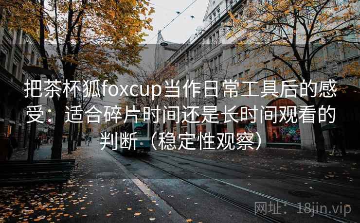 把茶杯狐foxcup当作日常工具后的感受：适合碎片时间还是长时间观看的判断（稳定性观察）