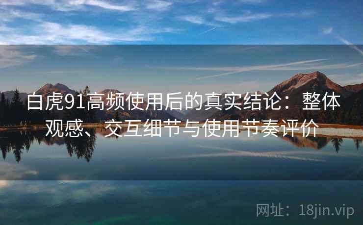 白虎91高频使用后的真实结论：整体观感、交互细节与使用节奏评价