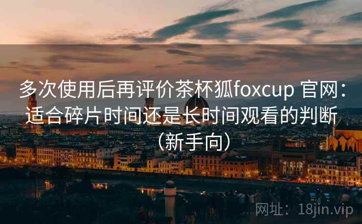 多次使用后再评价茶杯狐foxcup 官网：适合碎片时间还是长时间观看的判断（新手向）