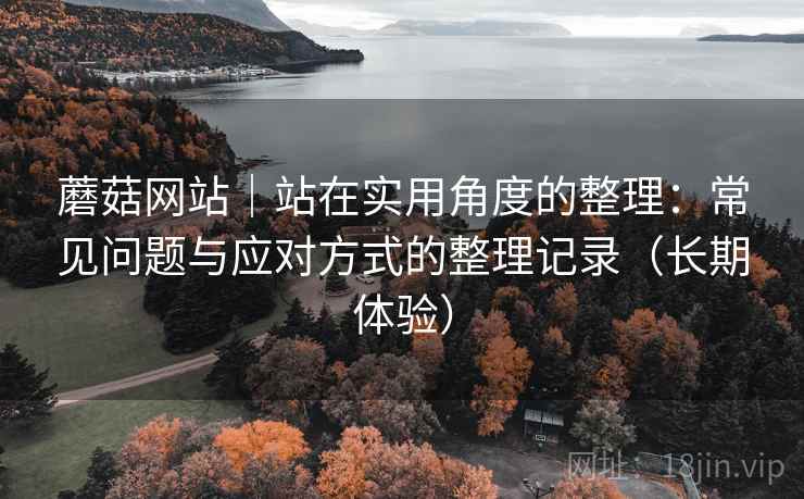 蘑菇网站｜站在实用角度的整理：常见问题与应对方式的整理记录（长期体验）